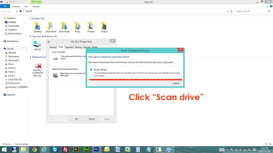 scan usb drive for errors mac